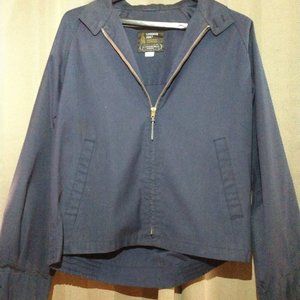 Vintage London Fog Men's Blue Weatherwear Reeves Calibre Cloth Size 38 Reg